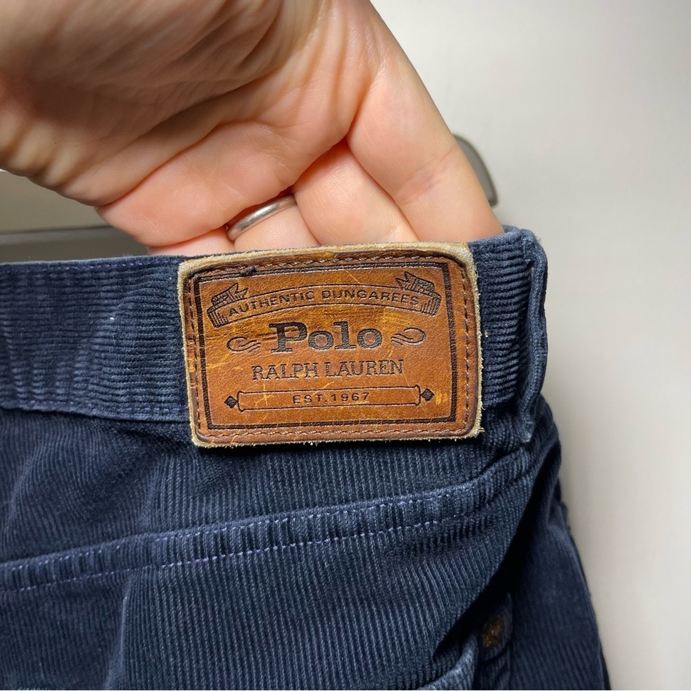 Polo Ralph Lauren Men’s Navy Vintage corduroy casual pants in size 36x32 - Picture 8 of 10